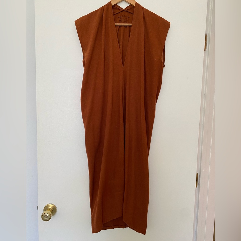 Miranda Bennett midi dress raw silk